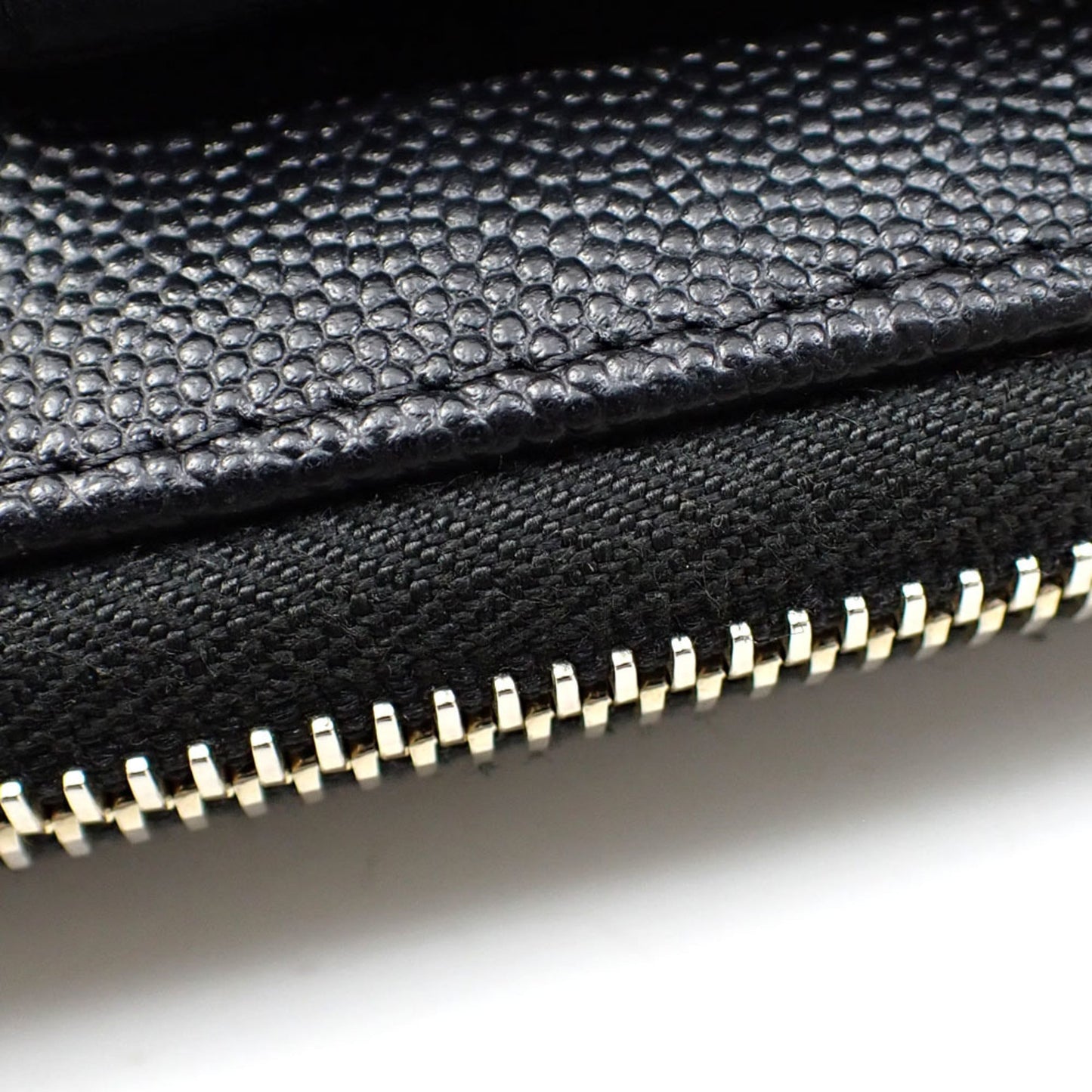 Chanel Round Long Wallet Matelasse Women's Black Caviar Skin AP1139 Coco Mark 2020 Cruise Collection
