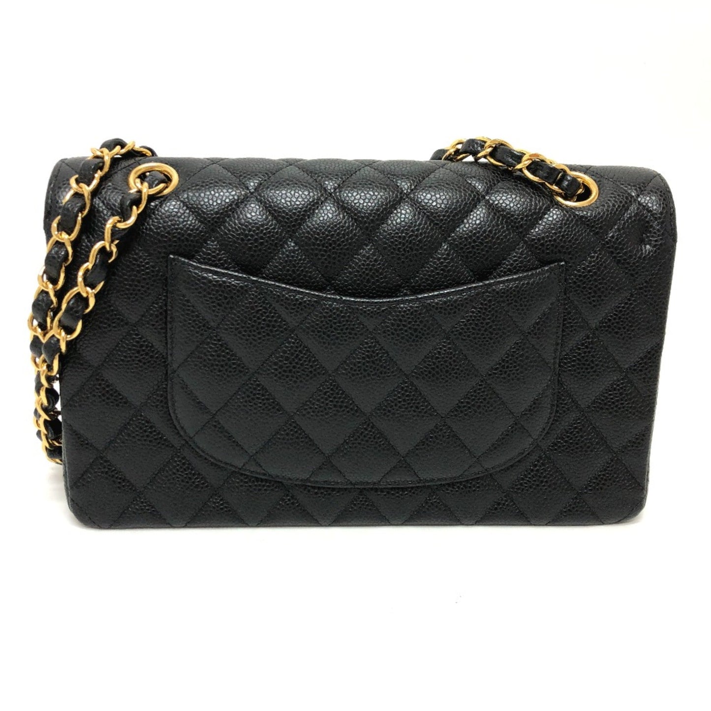 Chanel A01112 CC Mark Double Chain Shoulder Crossbody Shoulder Bag GHardware Black GoldHardware