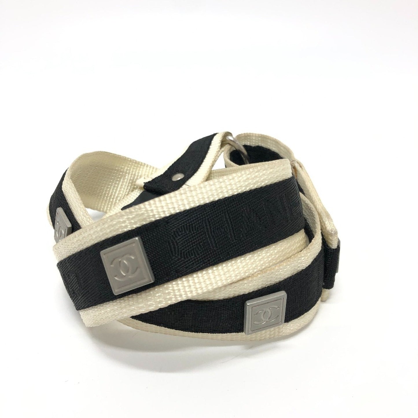 Chanel 03P Sports belt Black White
