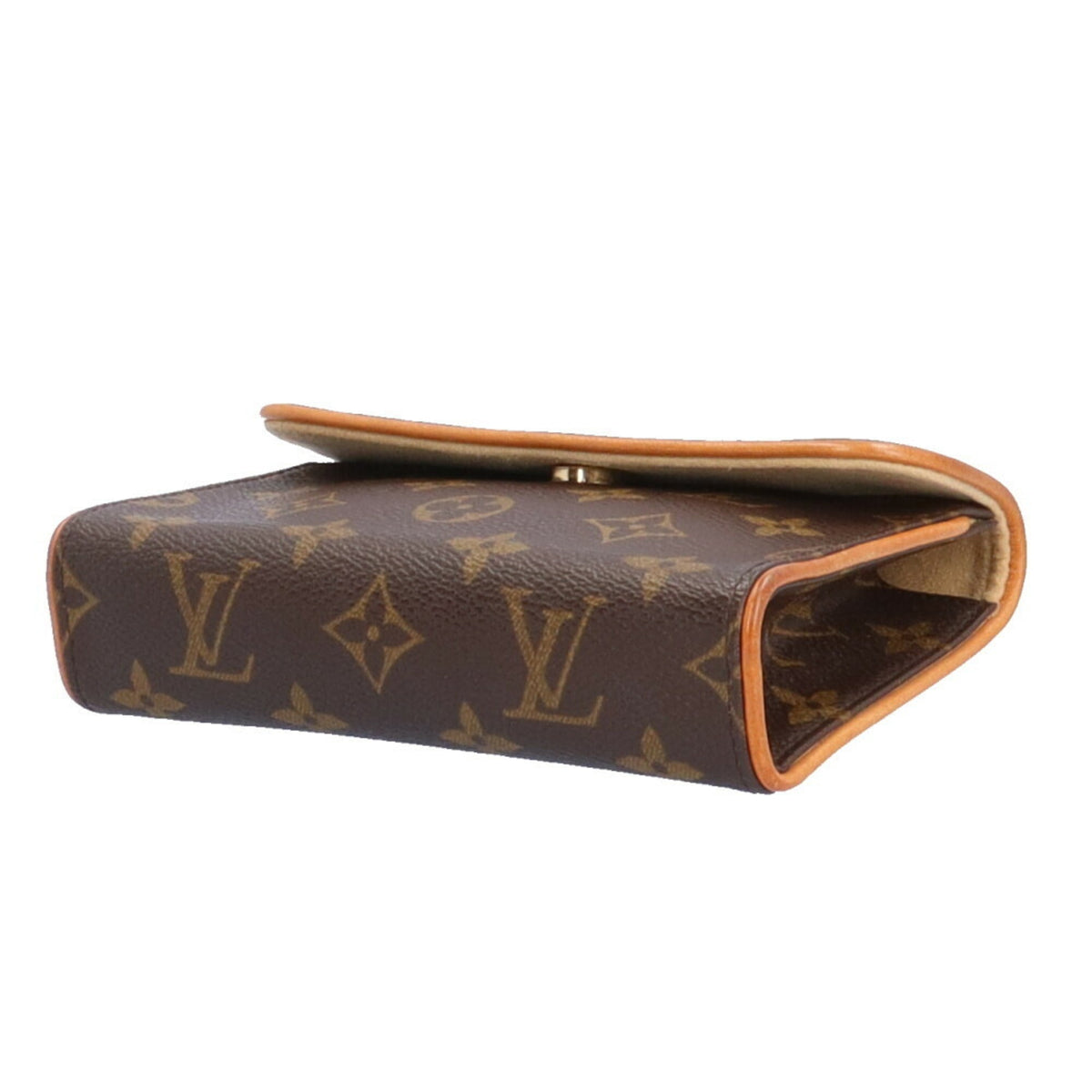 LOUIS VUITTON Pochette Florentine Monogram Shoulder Bag Canvas Brown Women's