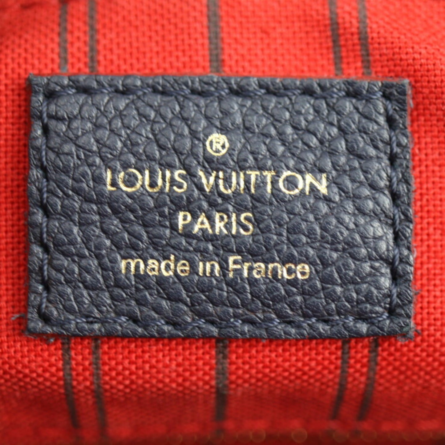 LOUIS VUITTON Speedy Bandouliere 25 Handbag M43501 Monogram Empreinte Marine Rouge Gold Hardware 2WAY Shoulder Bag Vuitton