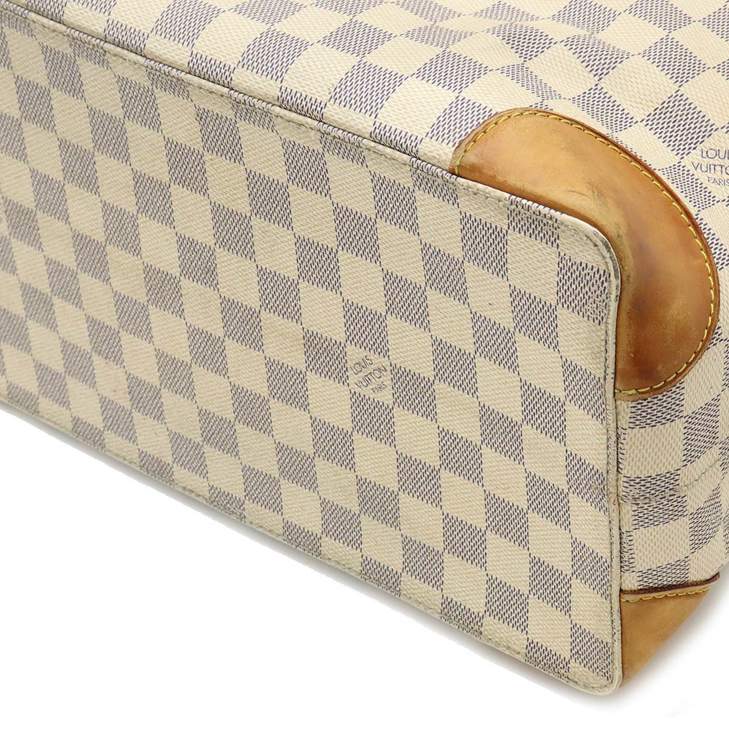 LOUIS VUITTON Damier Azur Hampstead MM Tote Bag Shoulder N51206