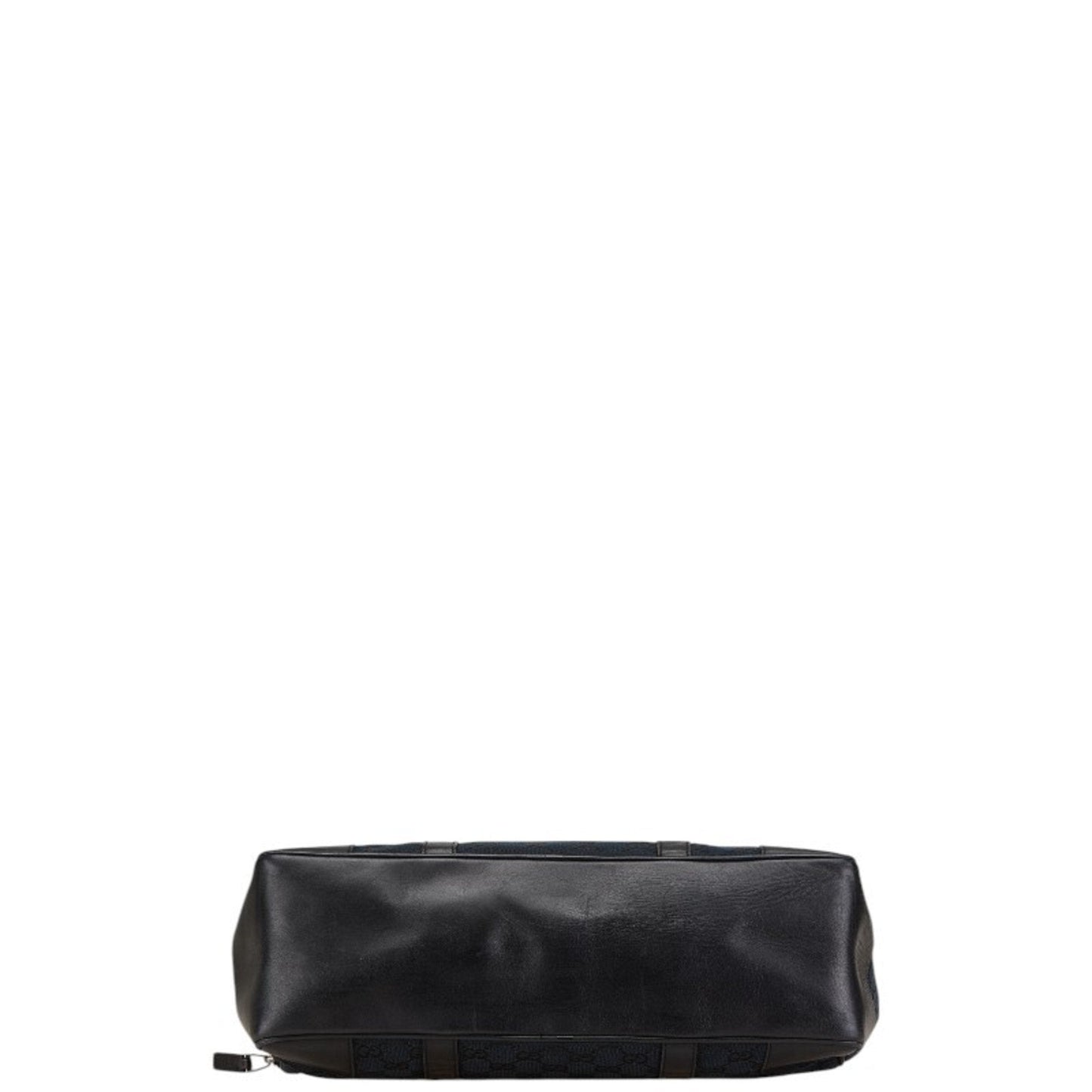 Gucci Black Canvas Leather Shoulder Bag Tote Bag