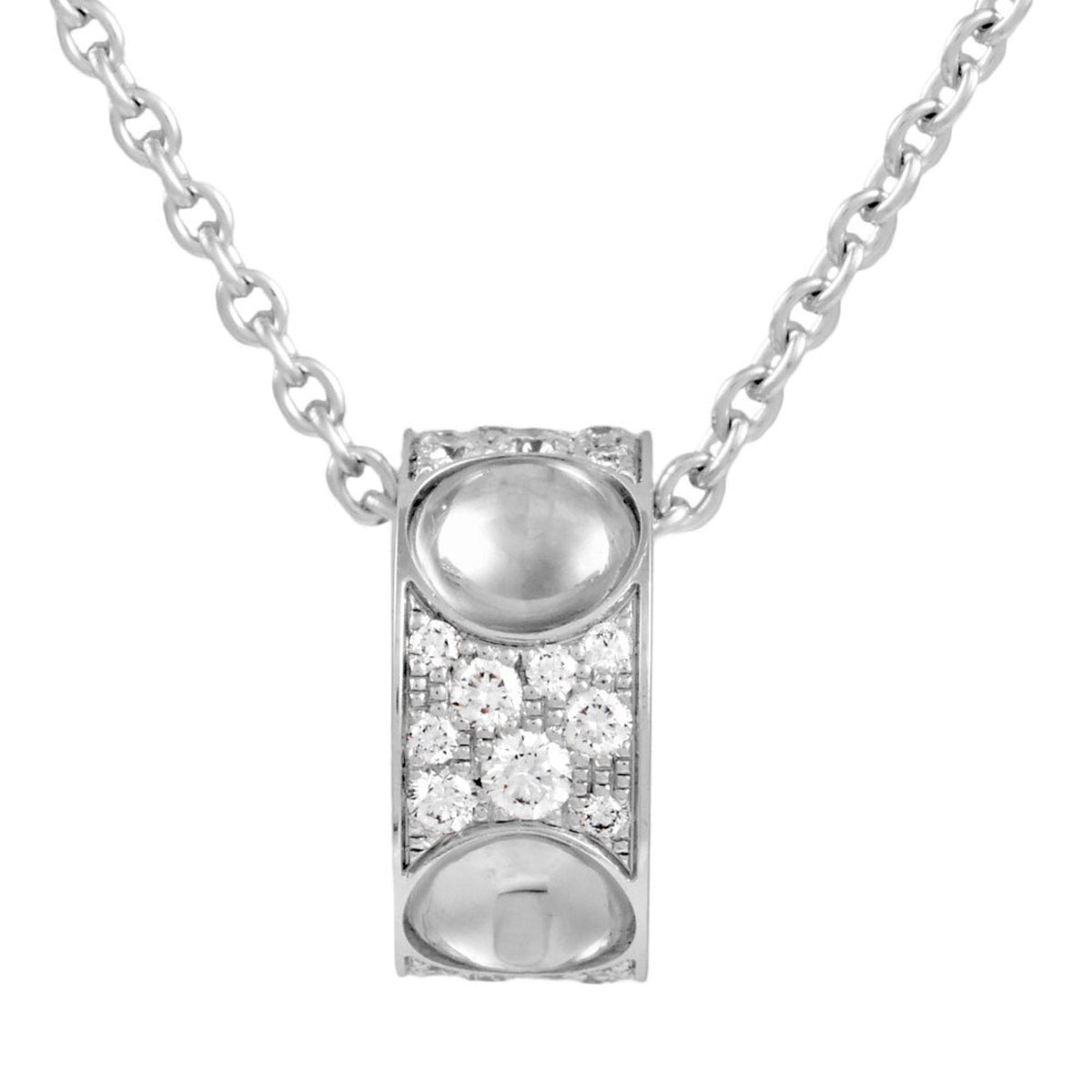 LOUIS VUITTON Pendantif Empreinte Necklace Diamond K18WG Pendant Q93127