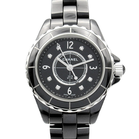 CHANEL J12 Watch, Ceramic, Women's, Black, H2569