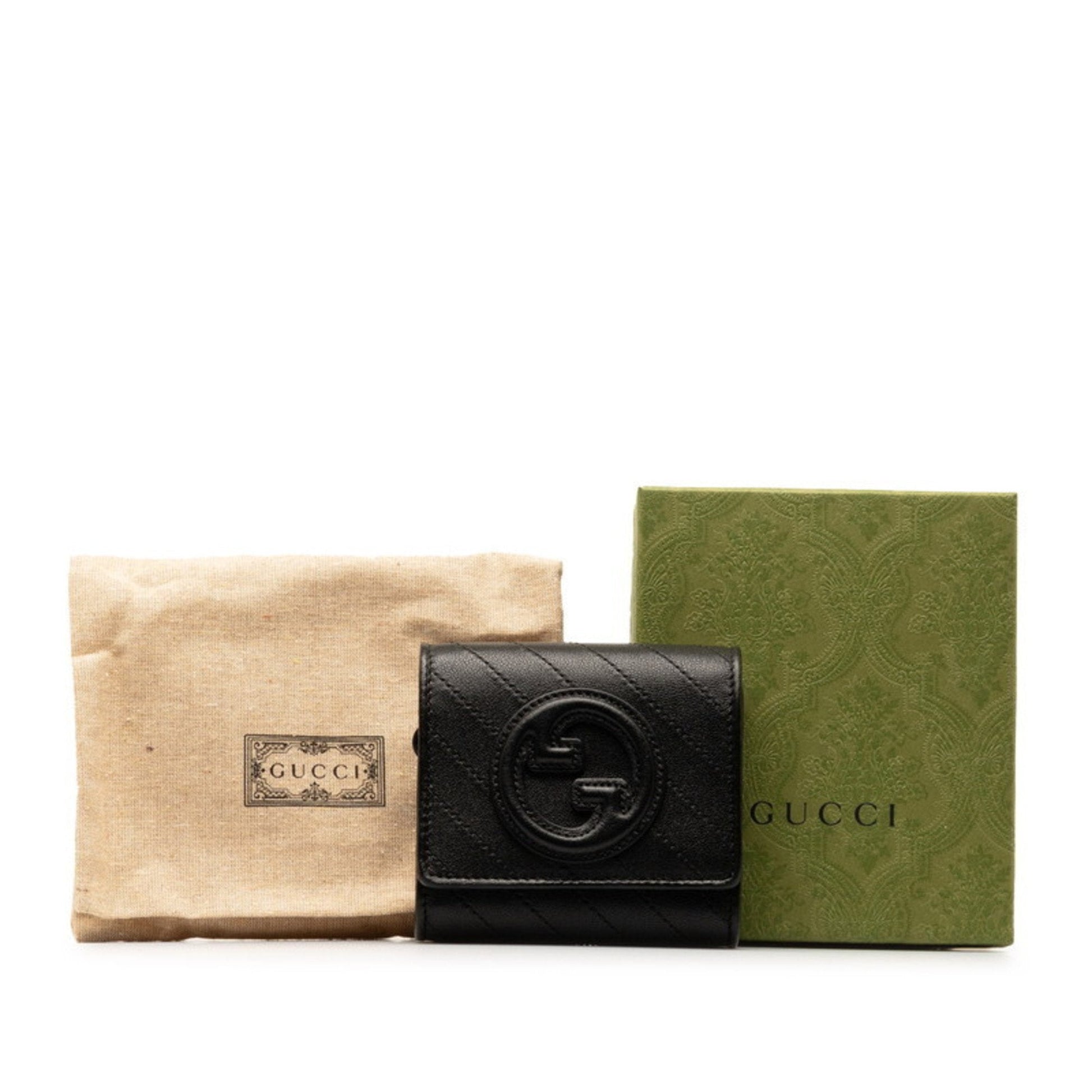 Gucci Black Leather Wallet (Bi-Fold) ()