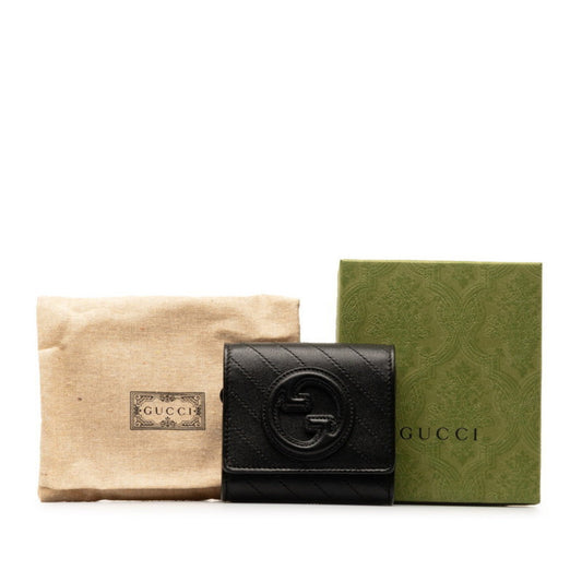Gucci Black Leather Wallet (Bi-Fold) ()