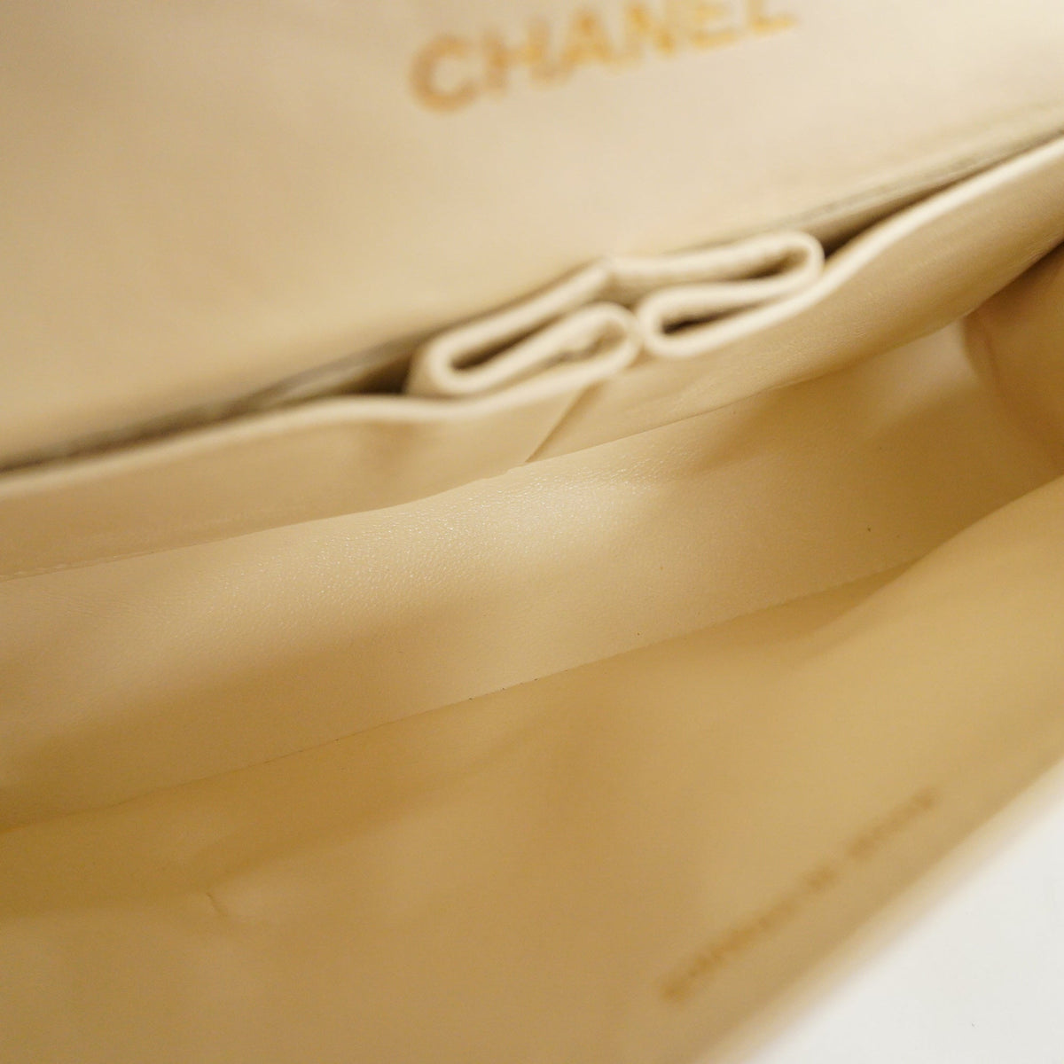 ChanelAuth  Matelasse W Flap W Chain Women's Leather Shoulder Bag White