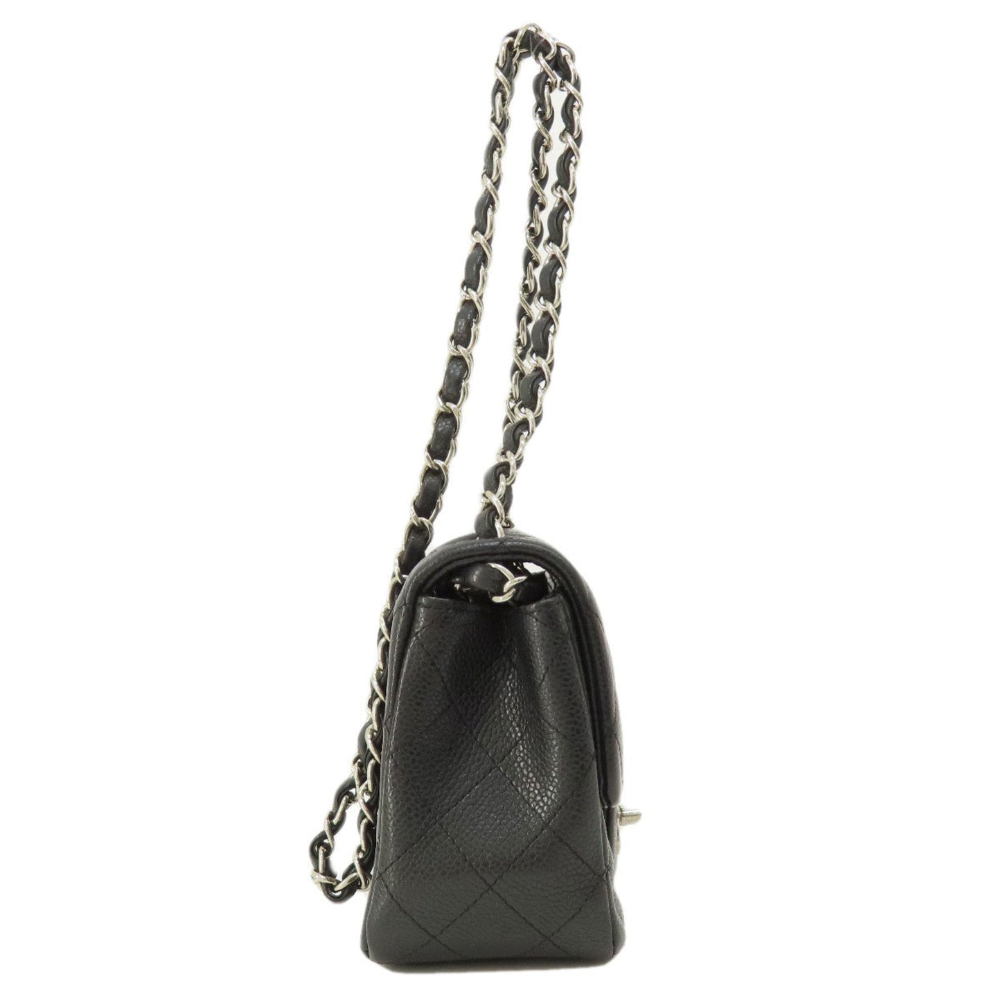 Chanel Matelasse Chain Shoulder Bag Caviar Skin Women's