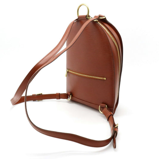 LOUIS VUITTON Epi Mabillon Backpack Rucksack Shoulder Bag Leather Kenya Brown M52233