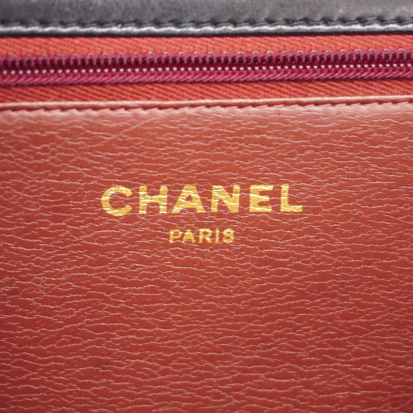 Chanel Shoulder Bag Matelasse Chain Lambskin Navy Women's