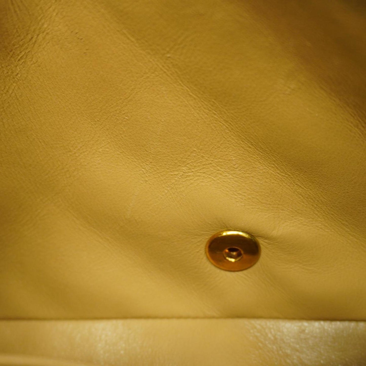 Chanel Shoulder Bag Diana Chain Lambskin Beige Women's