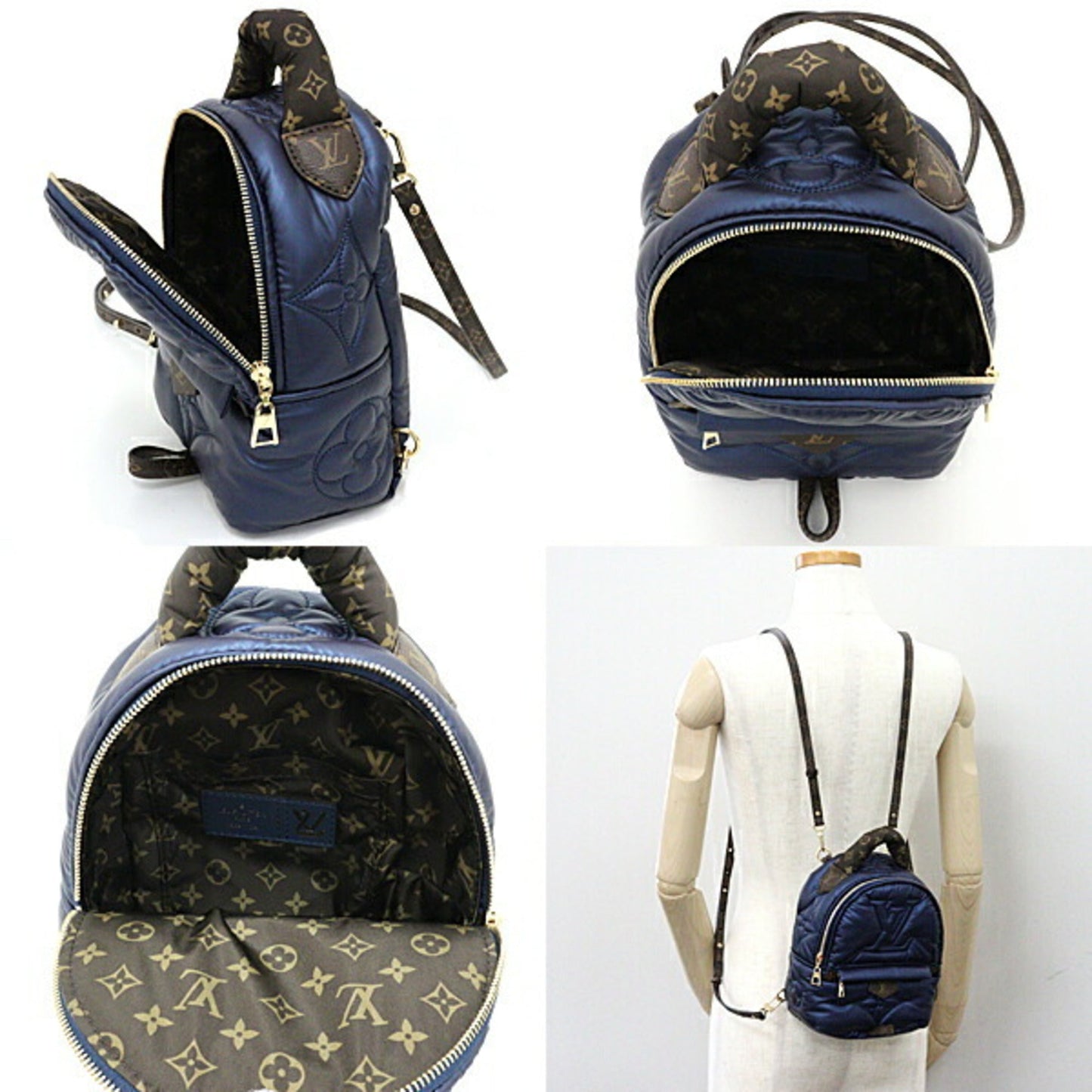 LOUIS VUITTON Palm Springs Backpack MINI M21060 Navy