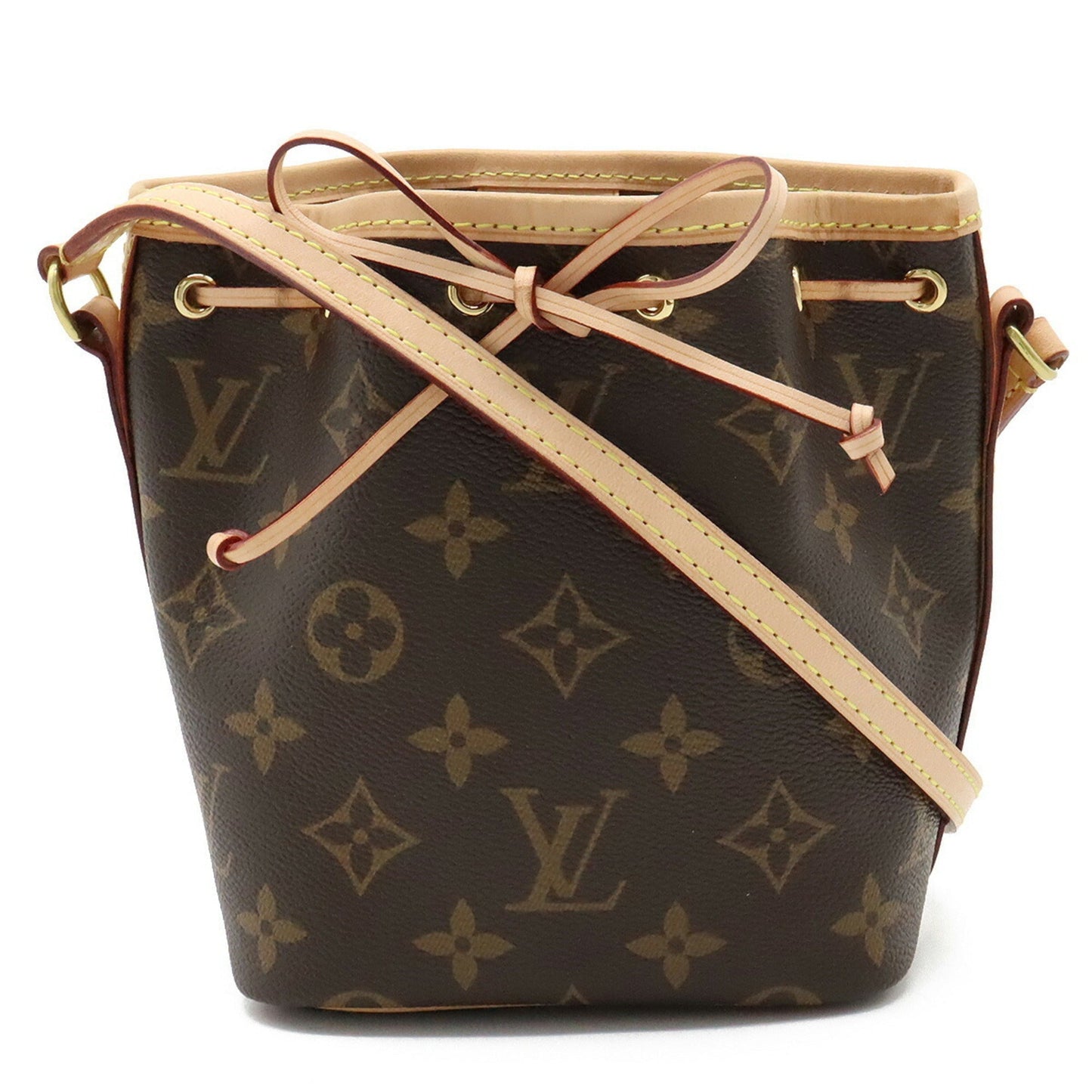 LOUIS VUITTON Monogram Nano Noe Shoulder Bag Pochette M41346