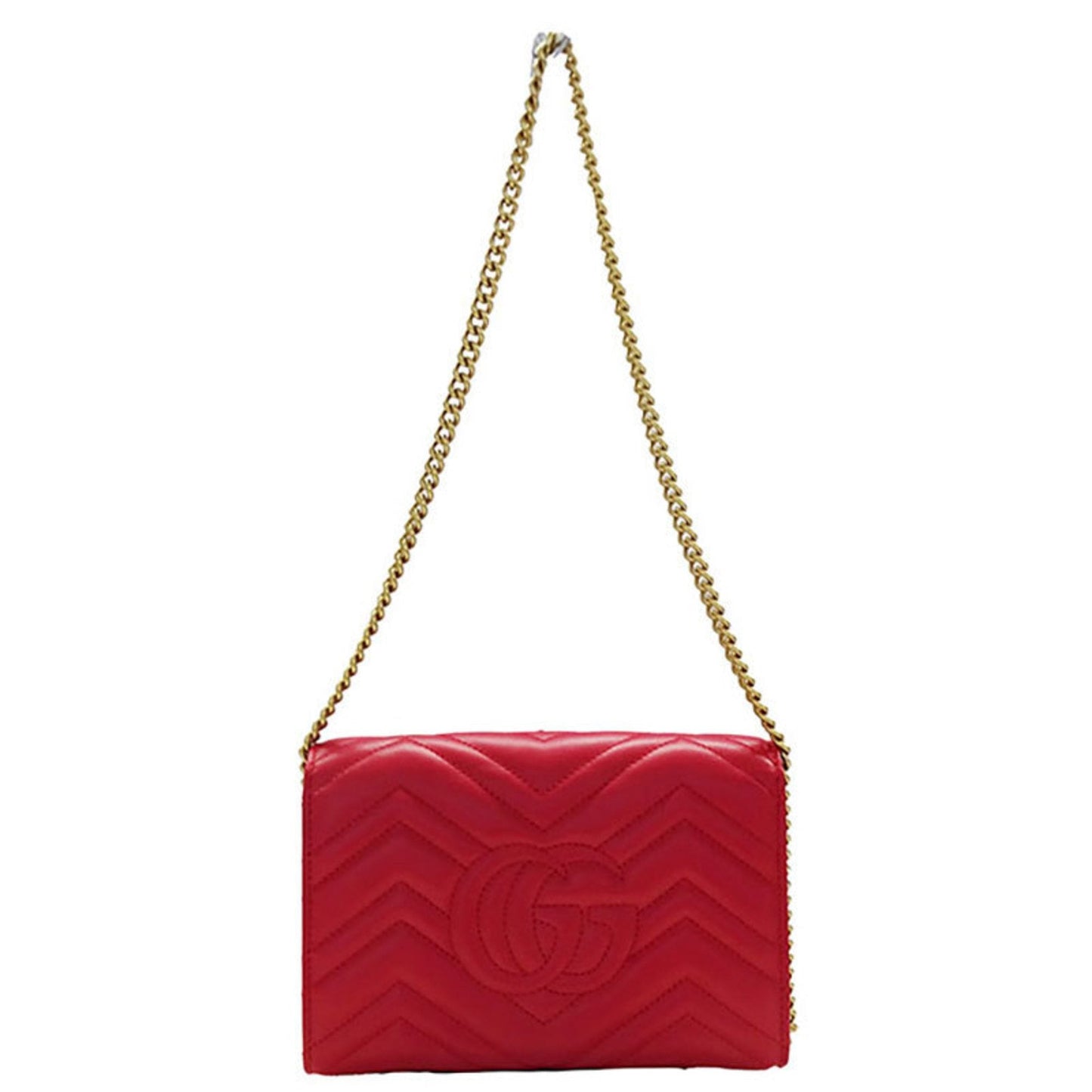 Gucci Red Color Leather Shoulder Bag