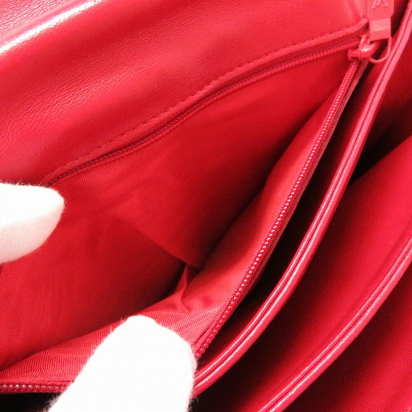 Louis Vuitton Opera Delphi Leather Red M63937 Shoulder Bag LV 0156 LOUIS VUITTON