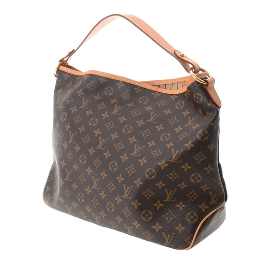 LOUIS VUITTON Monogram Delightful MM Brown M40353 Women's Canvas One Shoulder Bag
