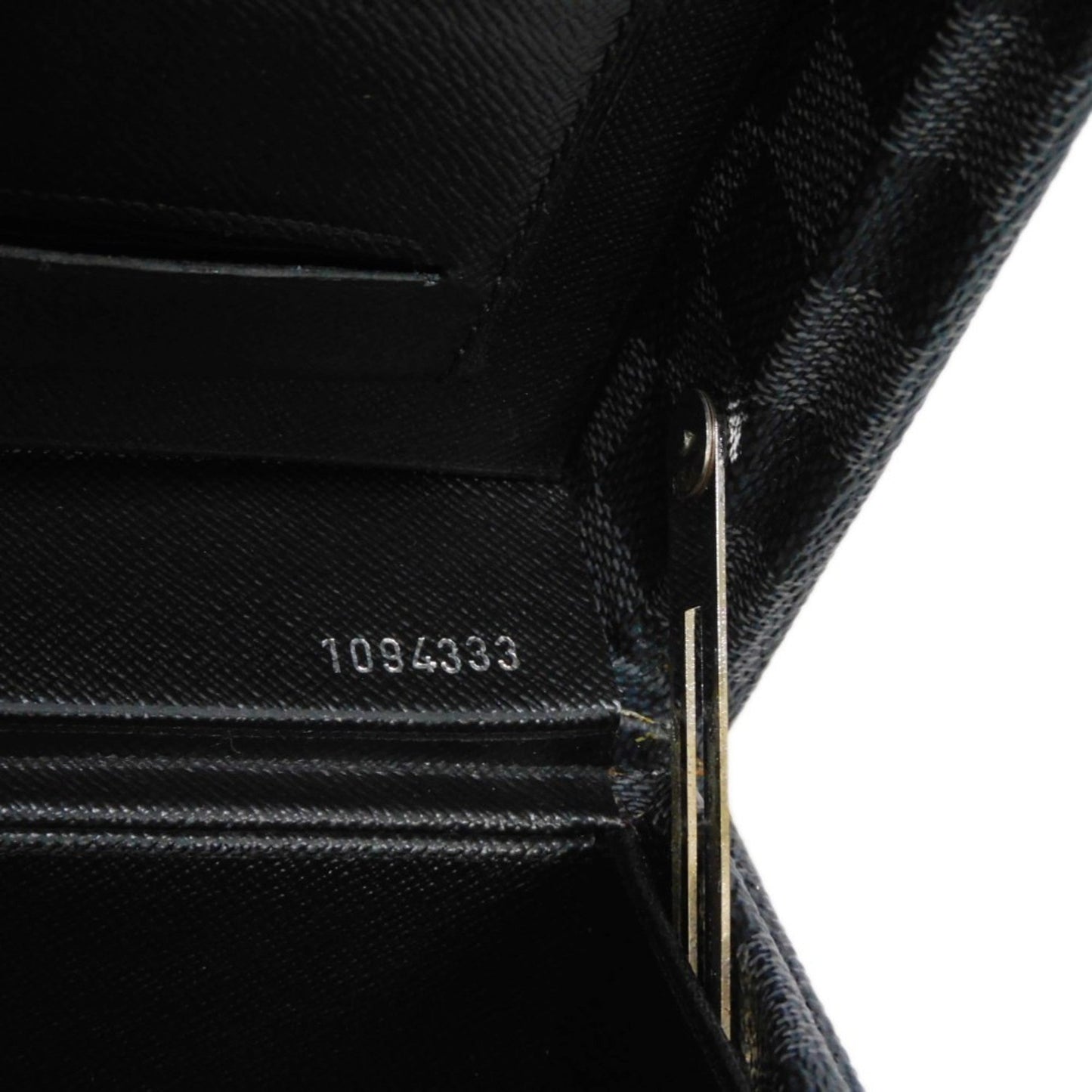 LOUIS VUITTON Trunk President Logo Black Attache Case Damier Graphite Noir N48190 Men's Bag