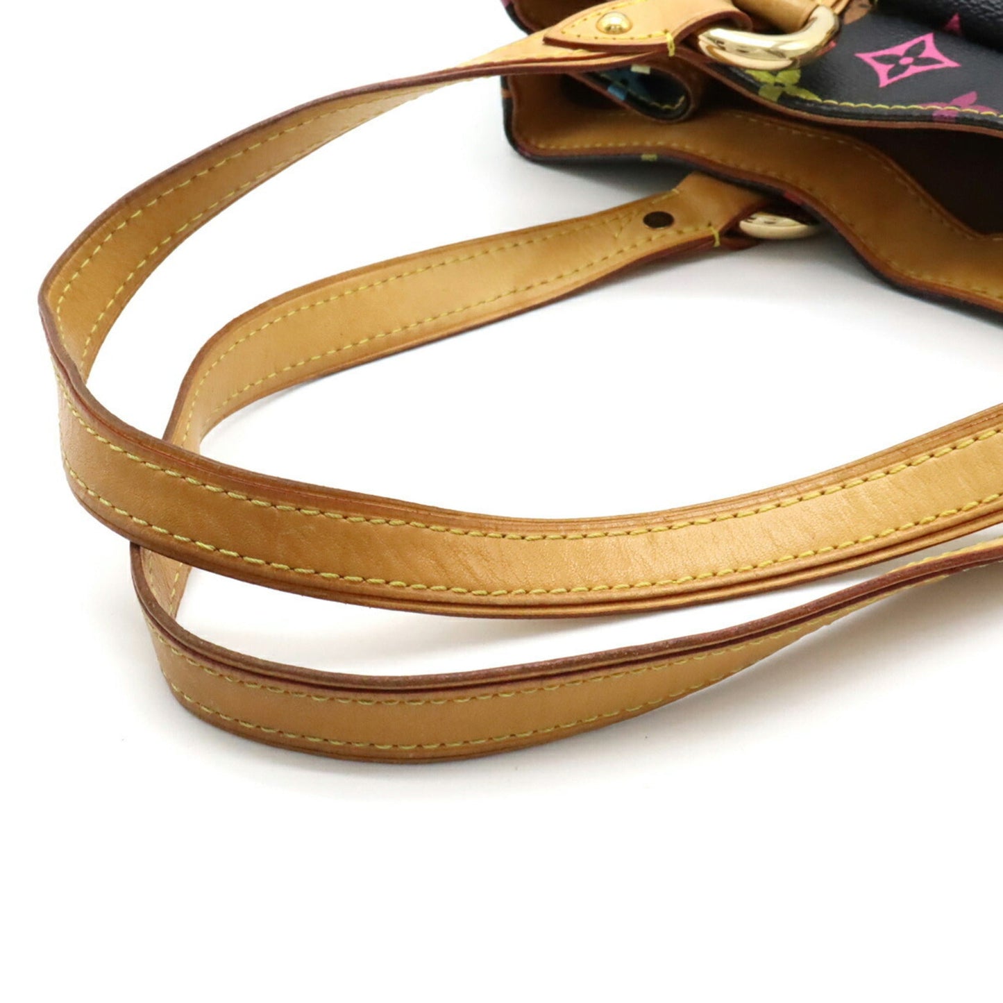 LOUIS VUITTON Monogram Multicolor Aurelia MM Tote Bag Shoulder Noir Black M40095