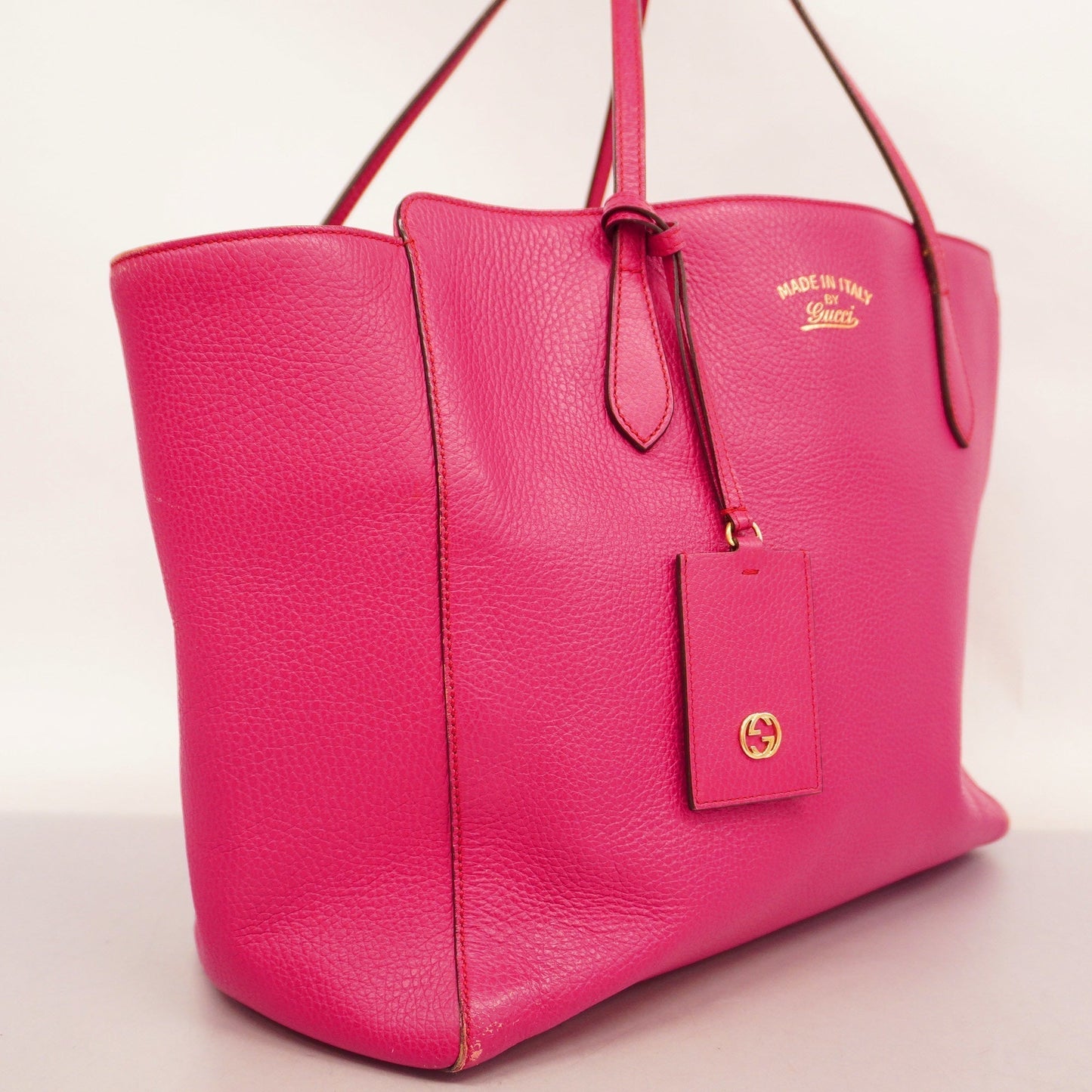 GUCCI  Swing 354397 Women's Leather Tote Bag Pink