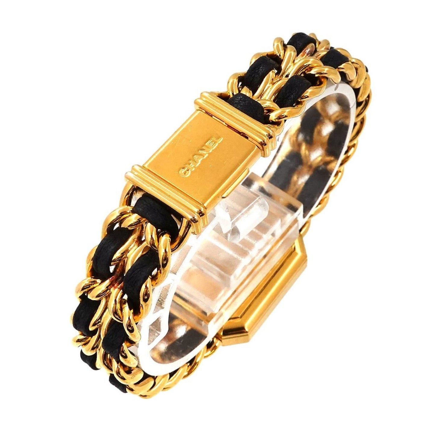 CHANEL Premiere L size H0001 Ladies watch Black Gold Quartz