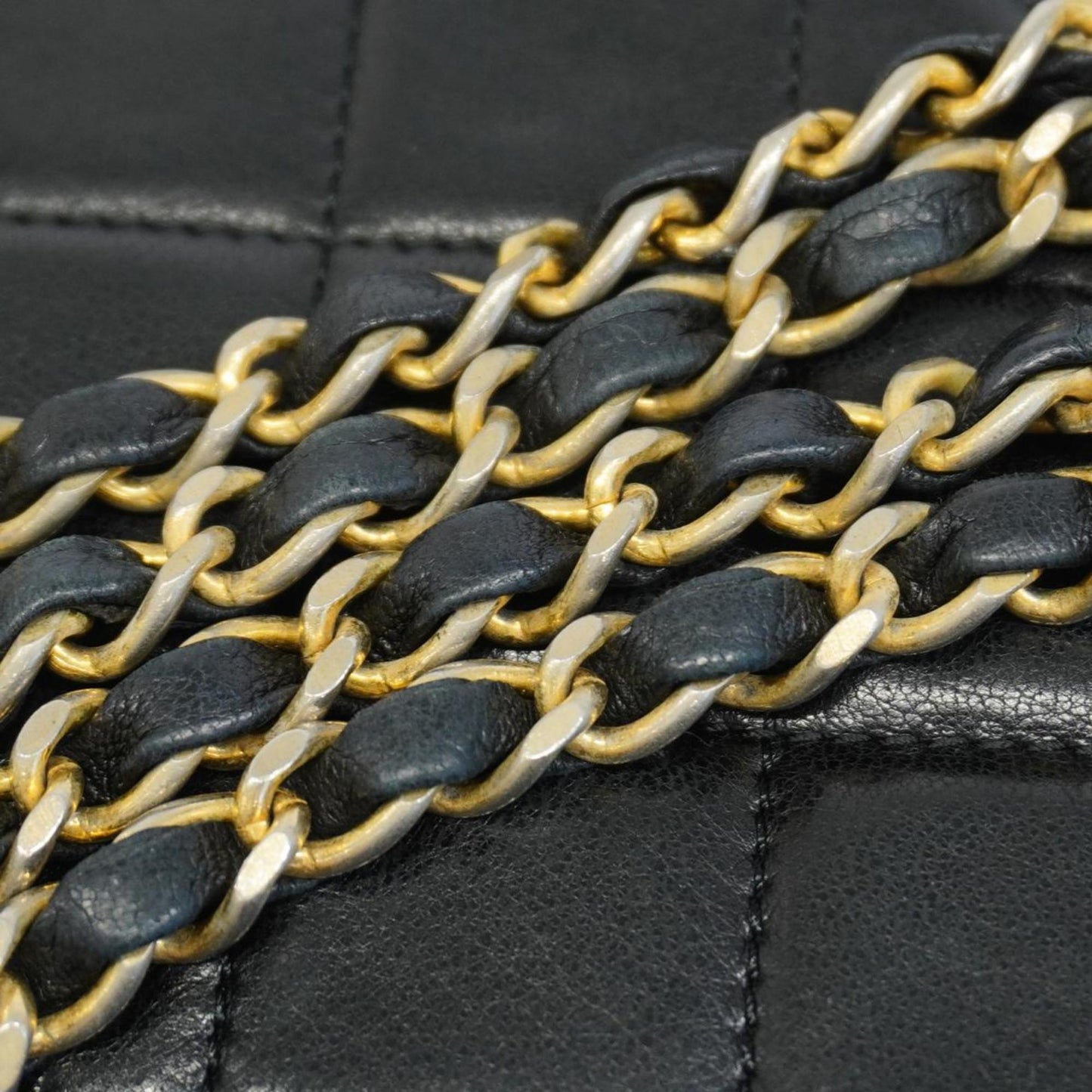 Chanel Shoulder Bag Matelasse Paris Limited W Flap Chain Lambskin Black Women's