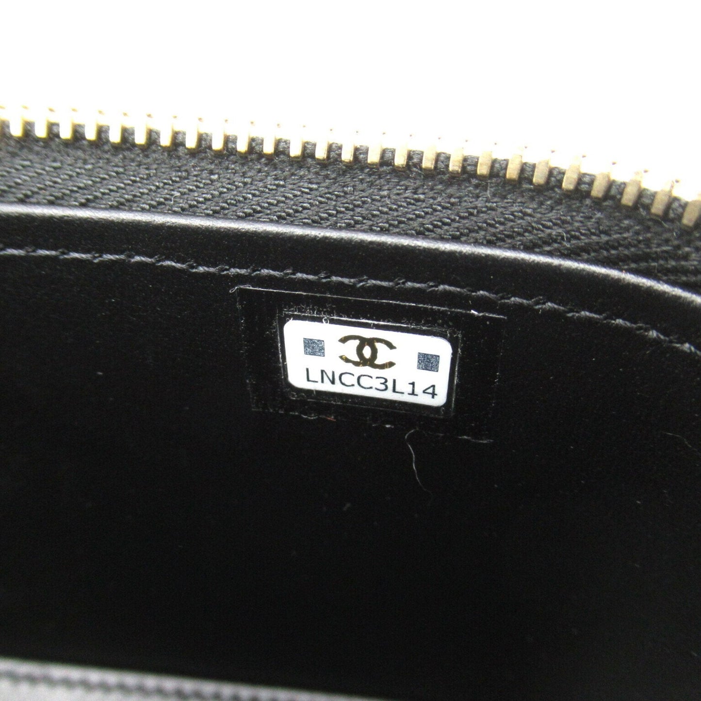 CHANEL Vanity Chain Shoulder Bag, Caviar Skin (Grained Calf), Women's, Black, AP3079
