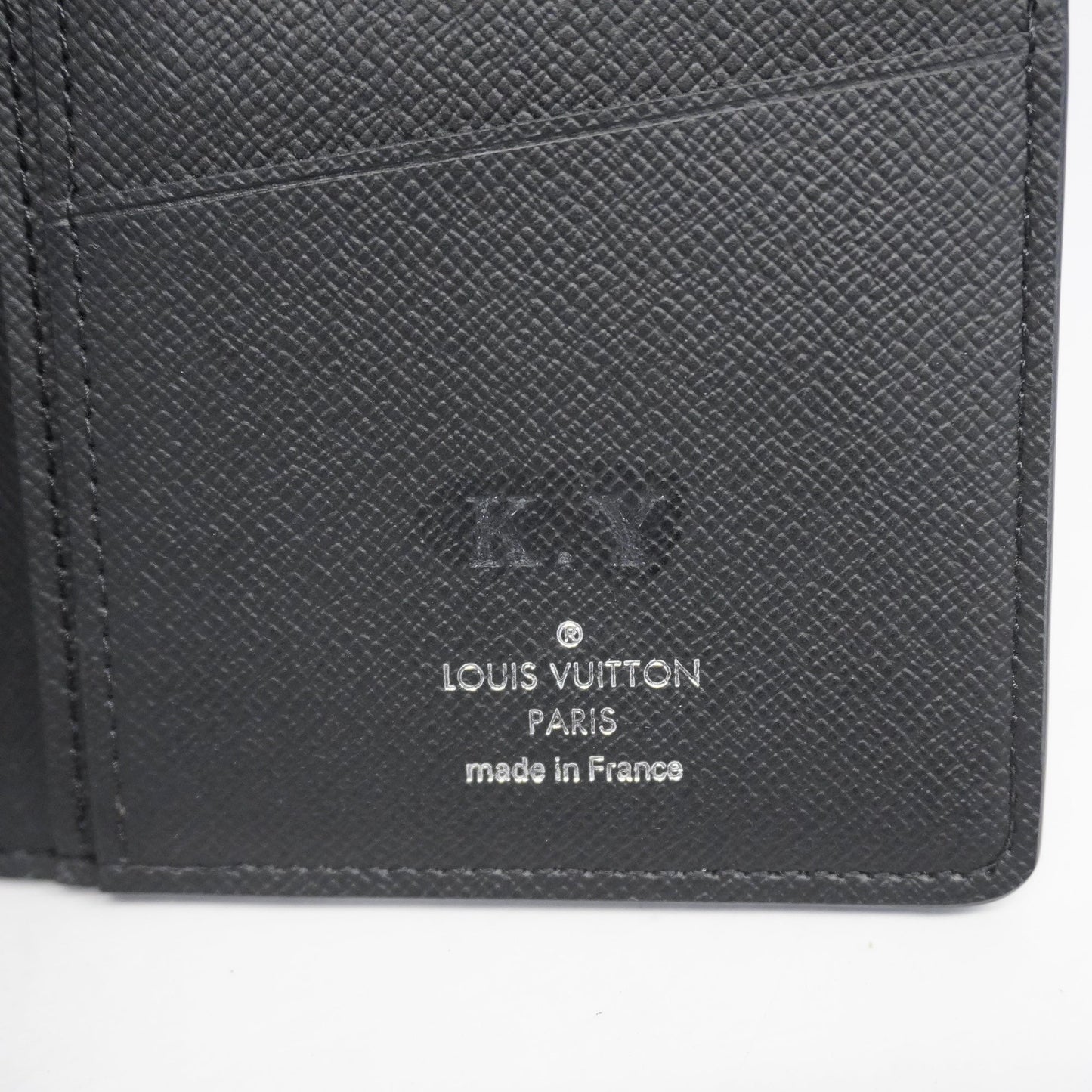LOUIS VUITTONAuth  Epi Portefeuille Brazza M60622 Long Wallet [bi-fold] Noir