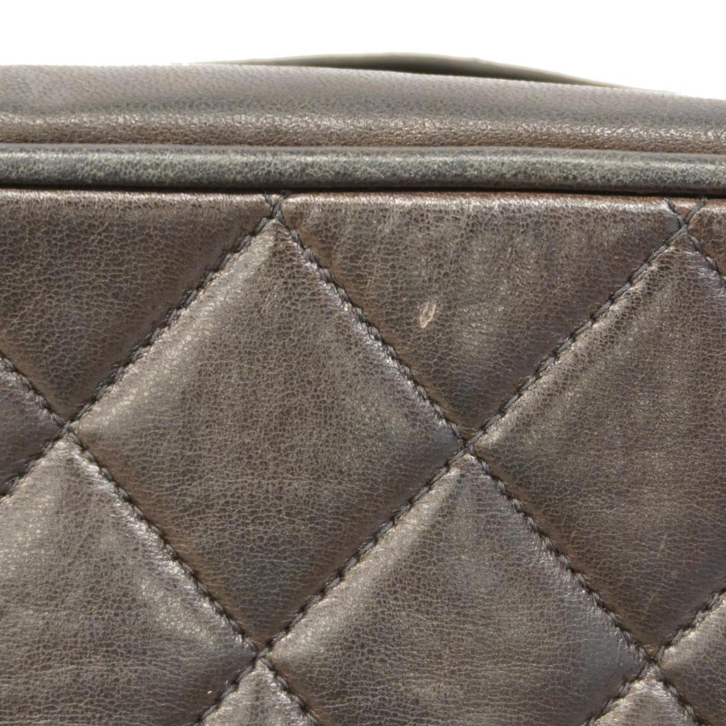 Chanel Shoulder Bag with Matelasse Bag, Lambskin, Black, Women's