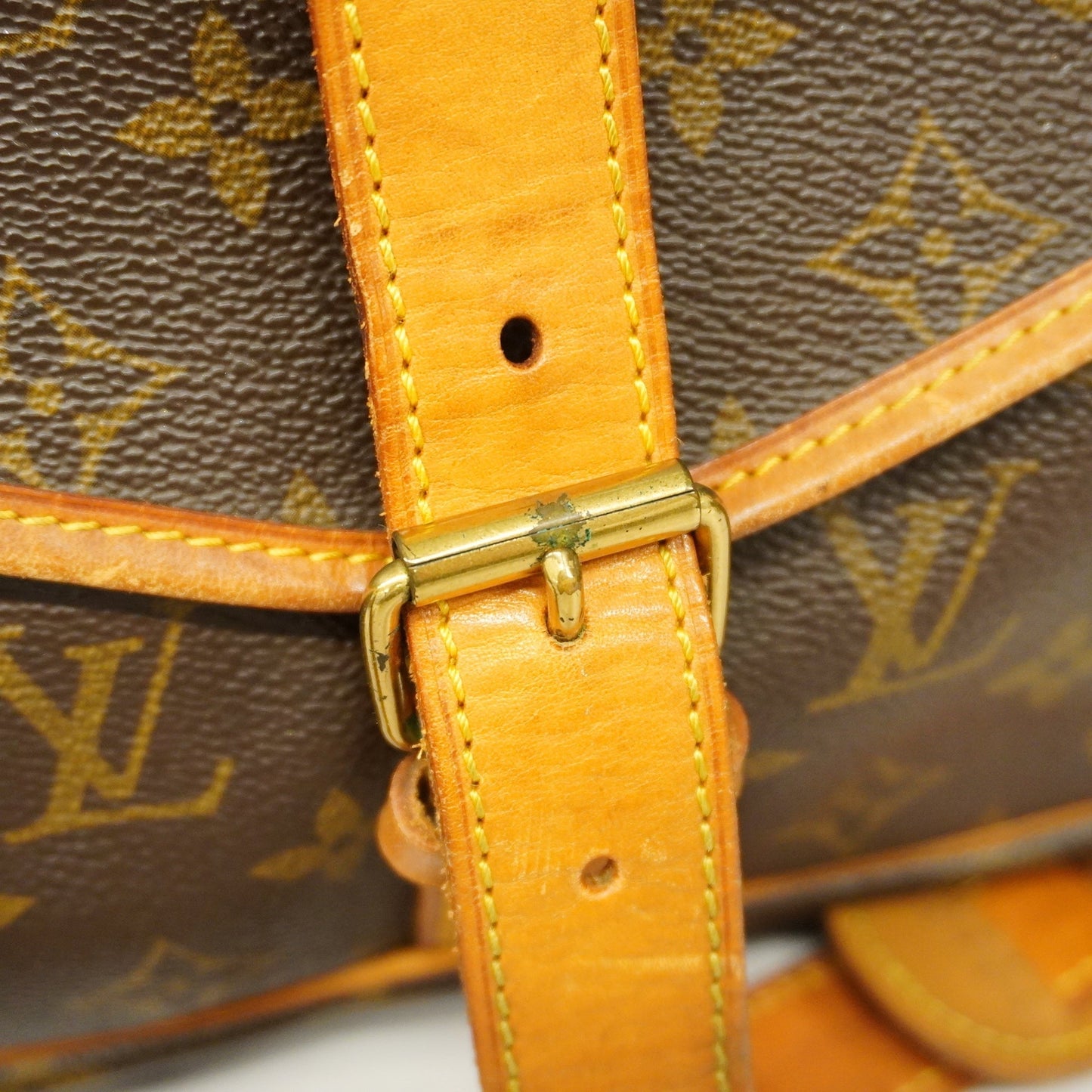 LOUIS VUITTONAuth  Monogram Saumur 35 M42254 Women's Shoulder Bag