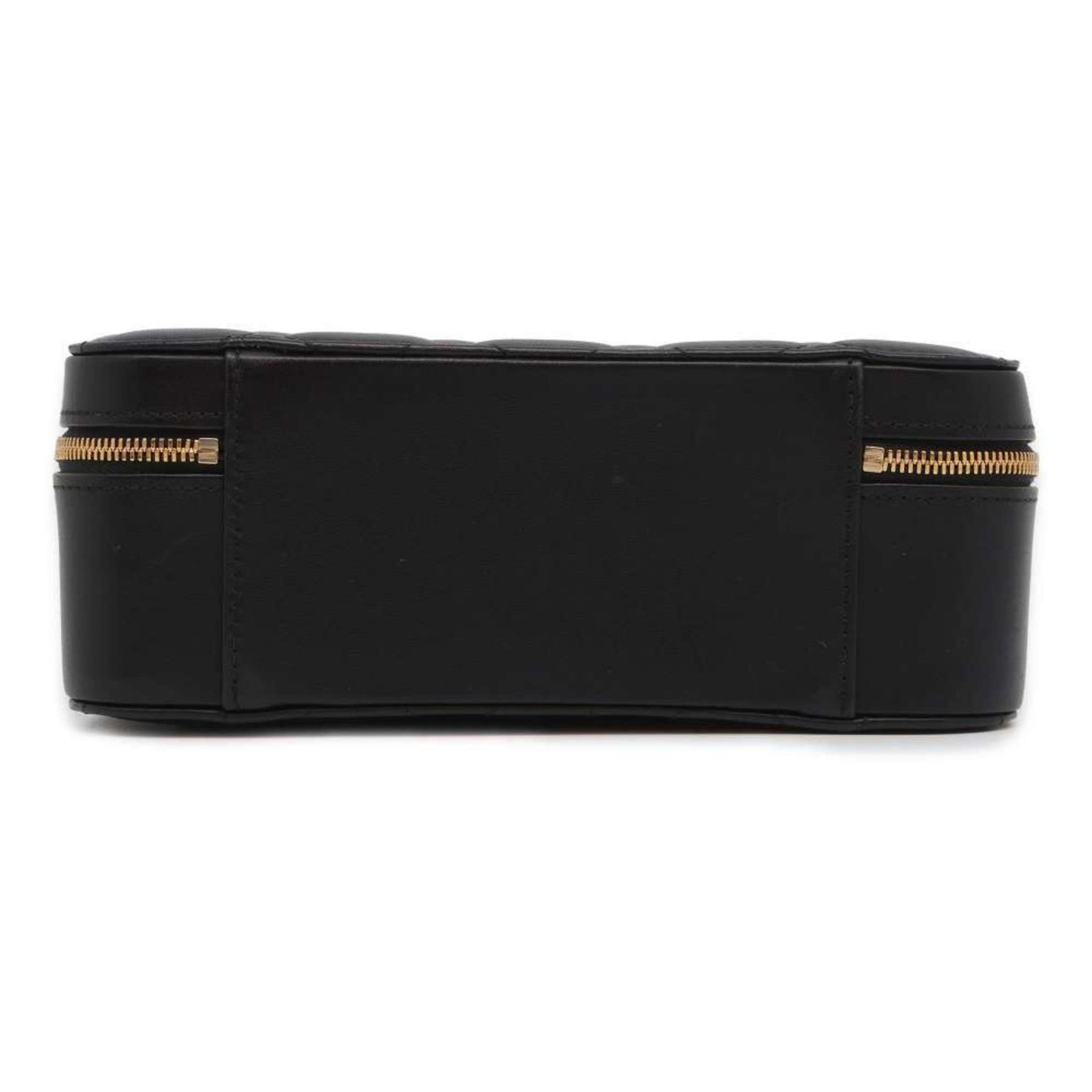 Chanel Chain Shoulder Bag Coco Mark Matelasse Vanity Lambskin AS3319 Black