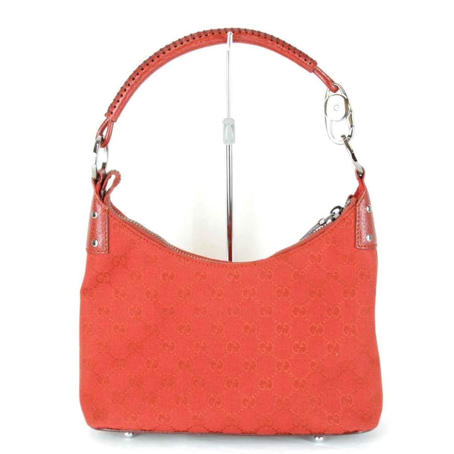 Gucci Red Color Gg Canvas Shoulder Bag