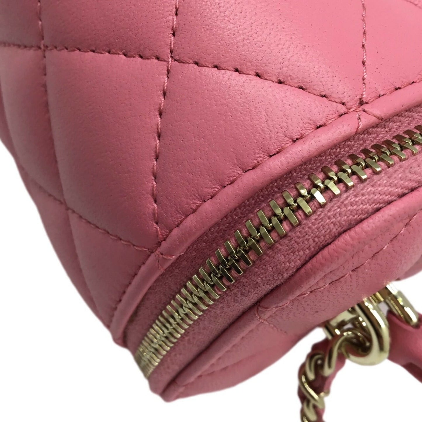 CHANEL Vanity Chain Bag AP2199 Lambskin Pink G Hardware Shoulder Women Men