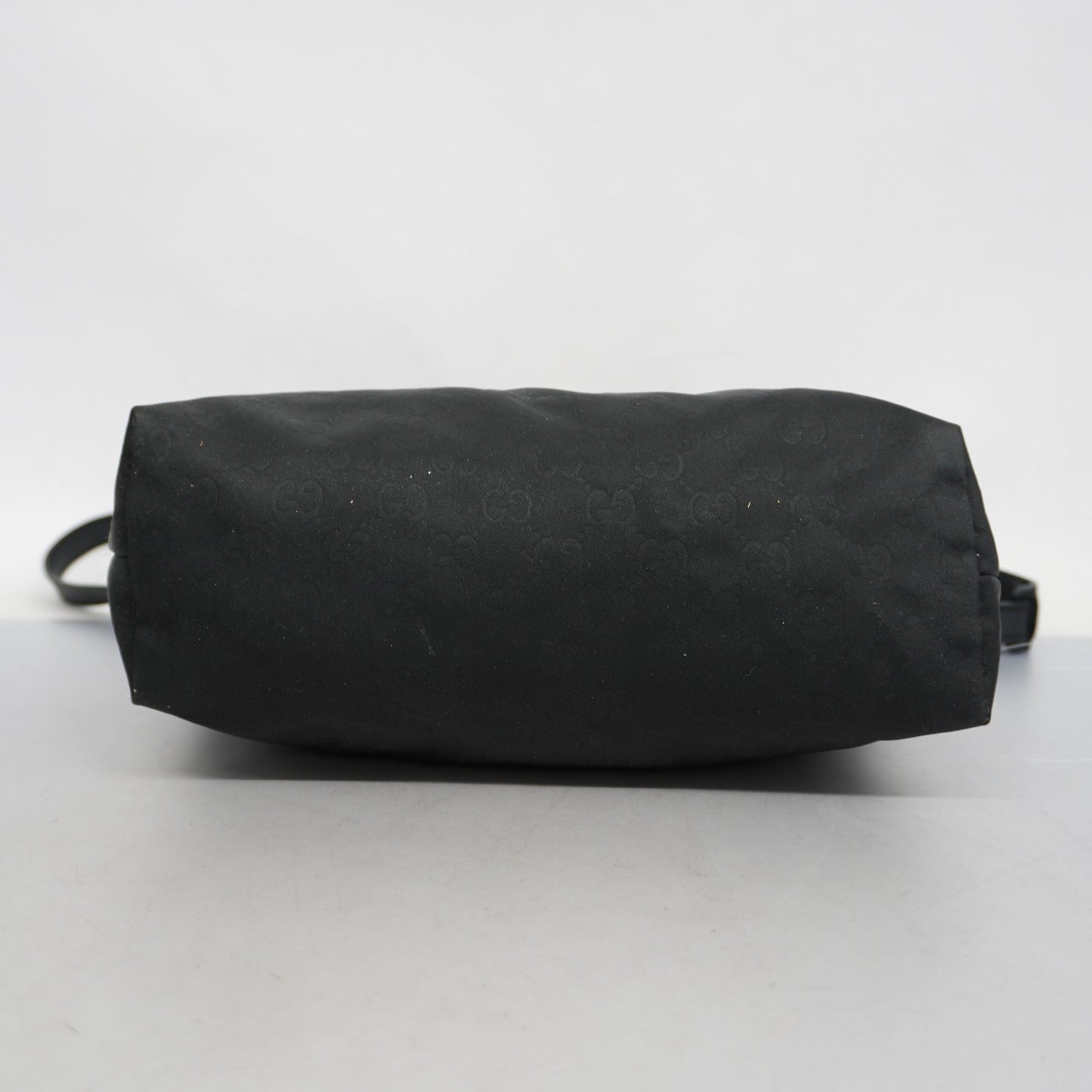 GUCCI  GG Nylon 314529 Nylon,Leather Shoulder Bag Black