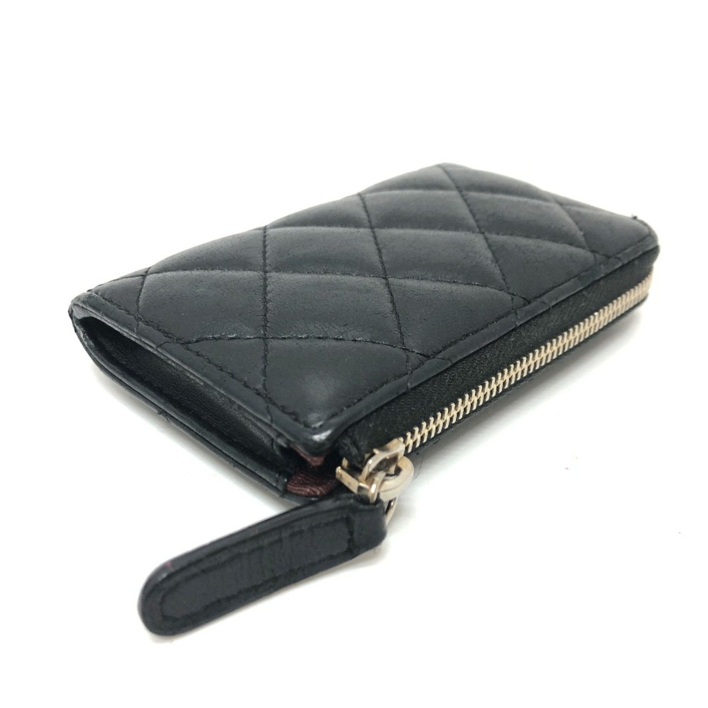 Chanel L-shaped Coin Compartment coin purse wallet coin compartment coin purse Black GoldHardware