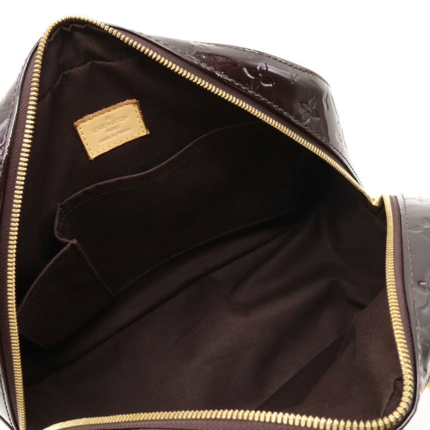 LOUIS VUITTON Vernis Summit Drive Handbag Tote Bag Enamel Calf Amarant M93516