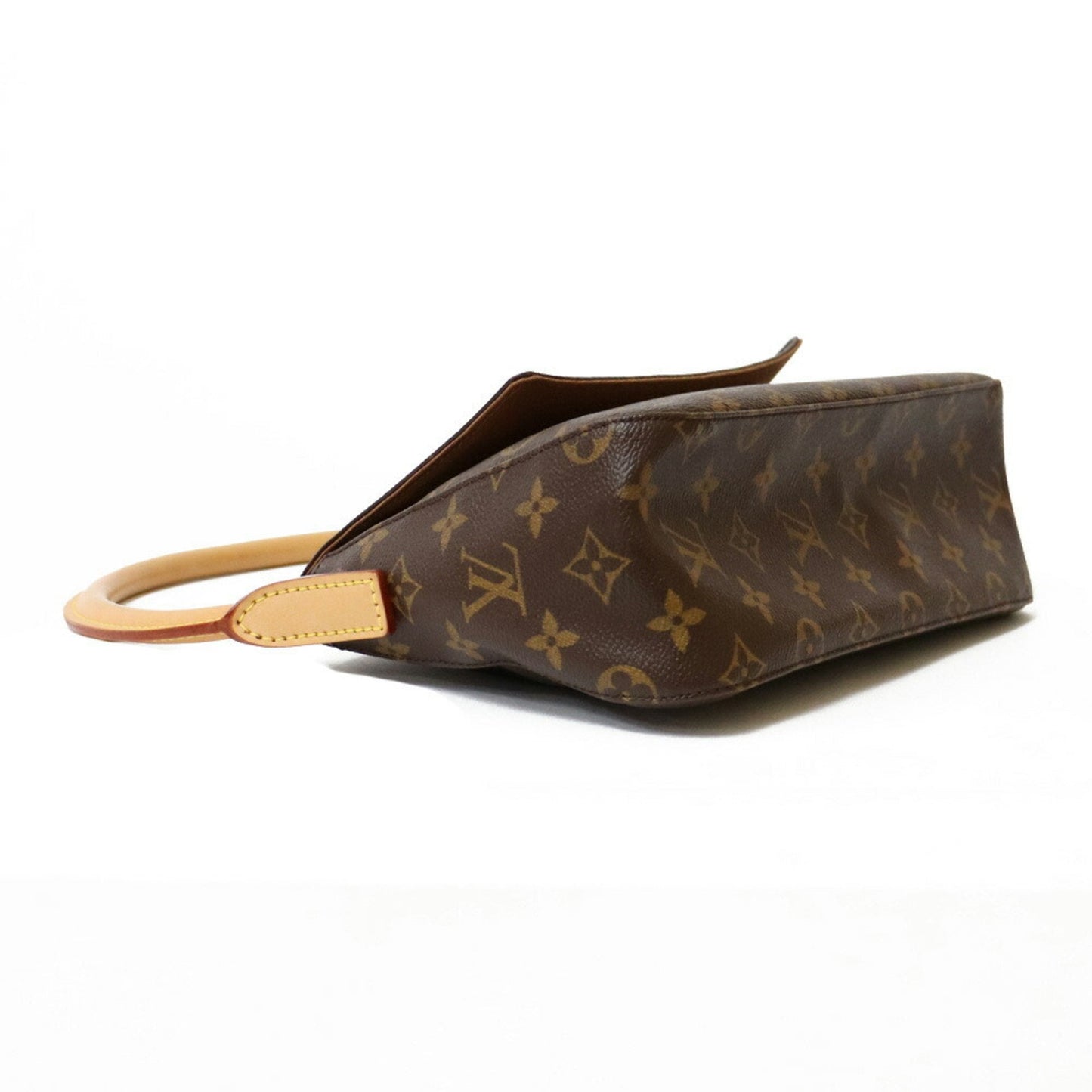 LOUIS VUITTON Shoulder Bag Monogram Mini Looping M51147 Brown Women's Canvas