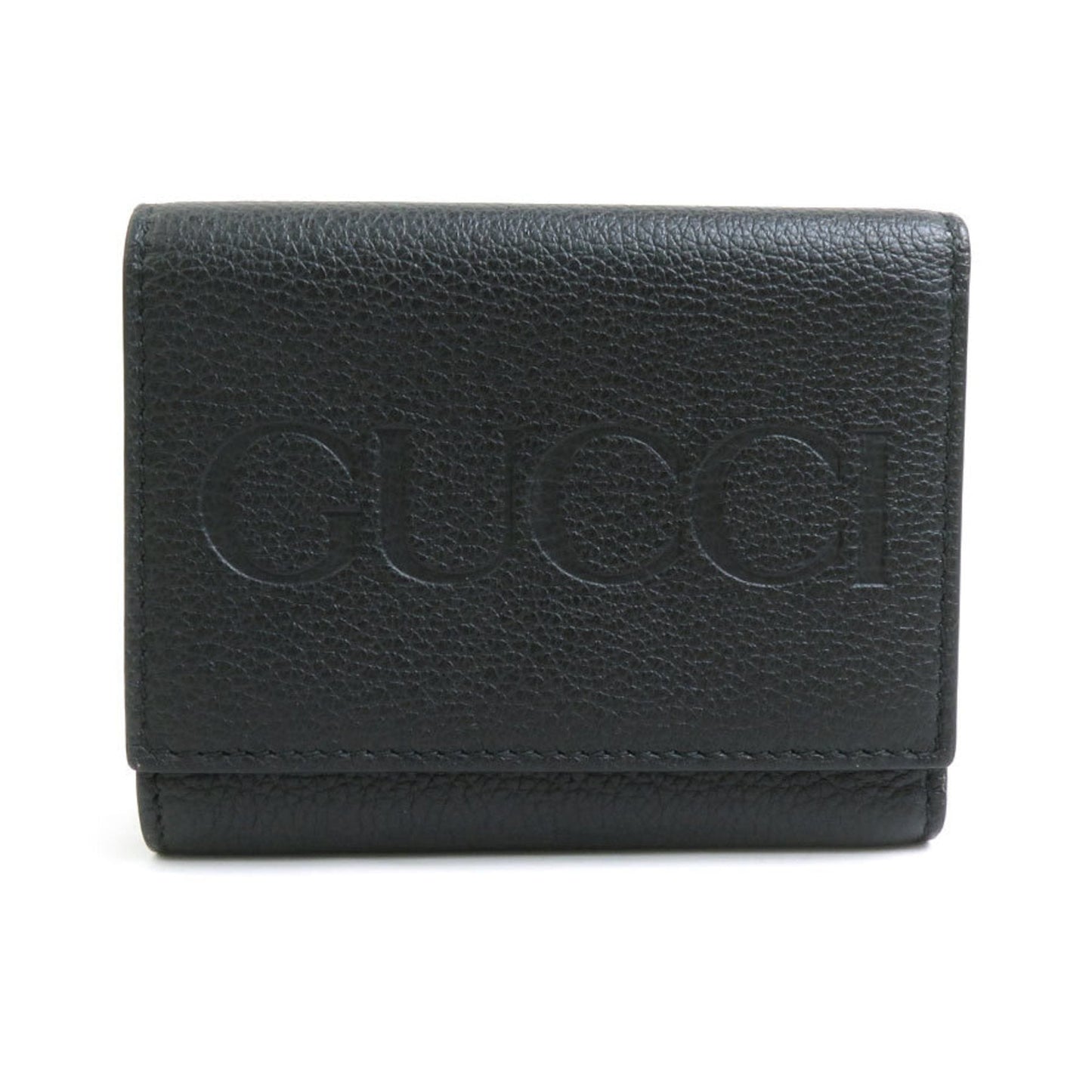 Gucci Black Leather Wallet (Tri-Fold) ()