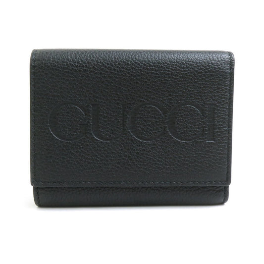 Gucci Black Leather Wallet (Tri-Fold) ()
