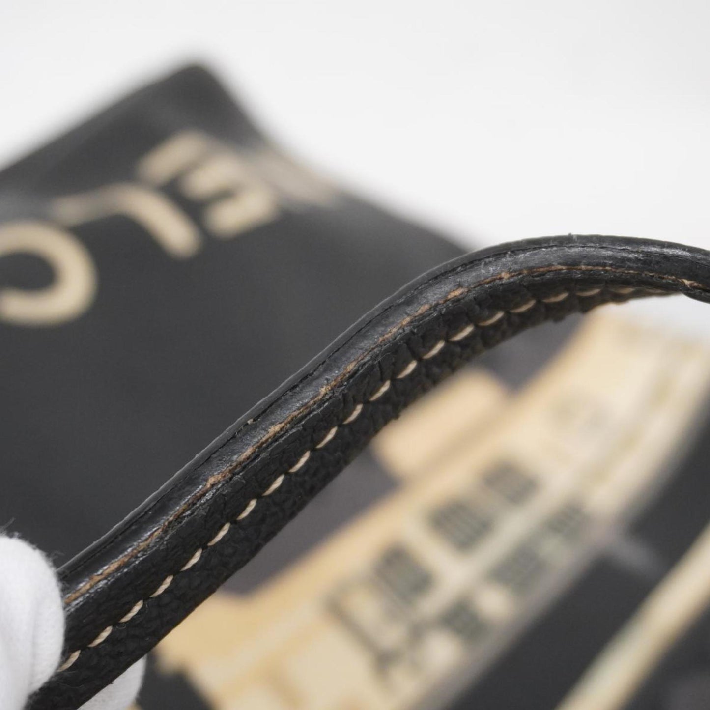 Chanel Tote Bag Central Station Caviar Skin Black Women's