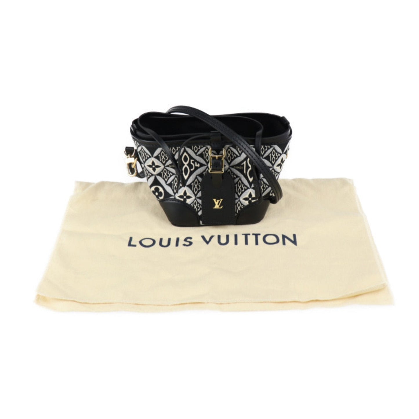 LOUIS VUITTON SINCE1854 Noe Perth Monogram Jacquard Shoulder Bag M69973 Canvas Leather Black Pochette