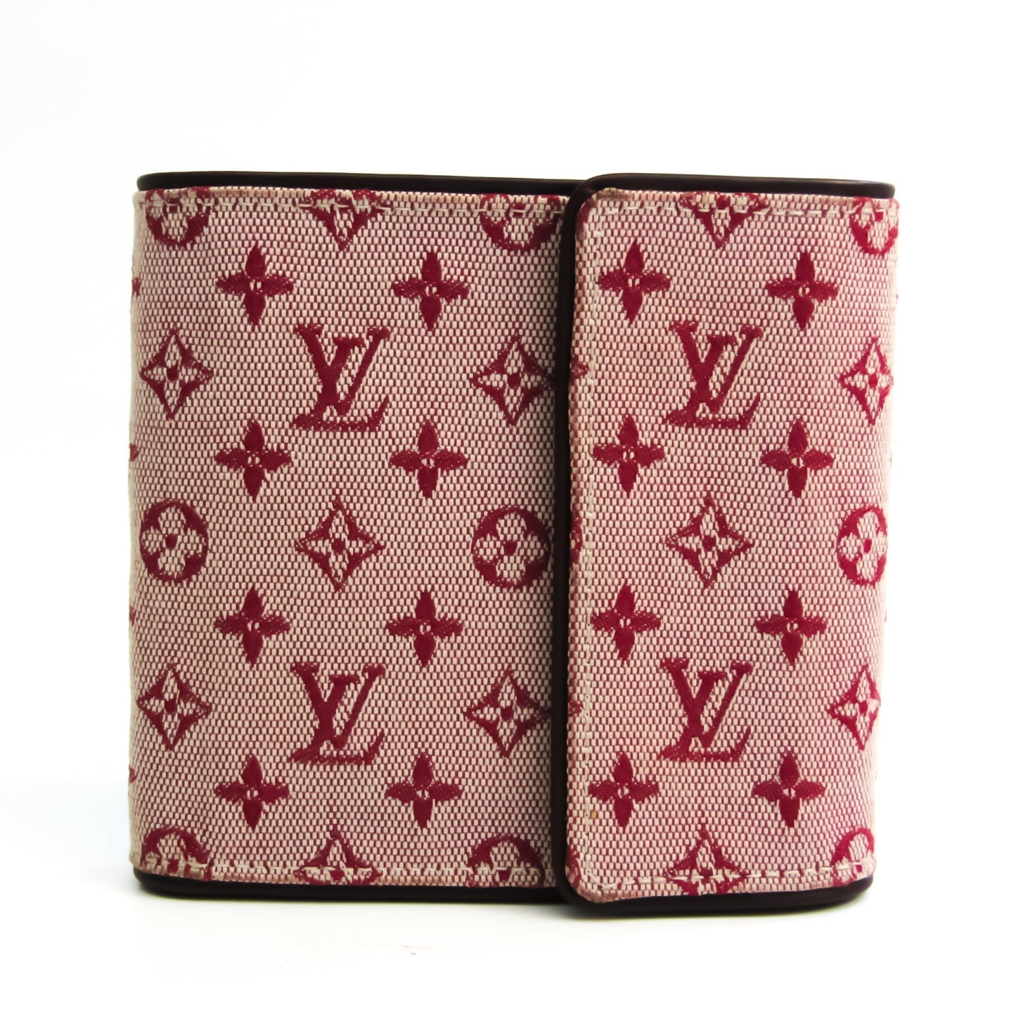 Louis Vuitton Monogram Mini M92241 Leather,Monogram Mini Wallet (tri-fold) Cerise