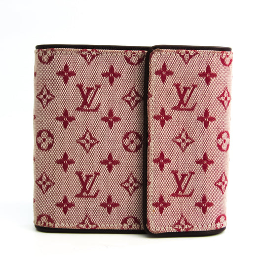 Louis Vuitton Monogram Mini M92241 Leather,Monogram Mini Wallet (tri-fold) Cerise