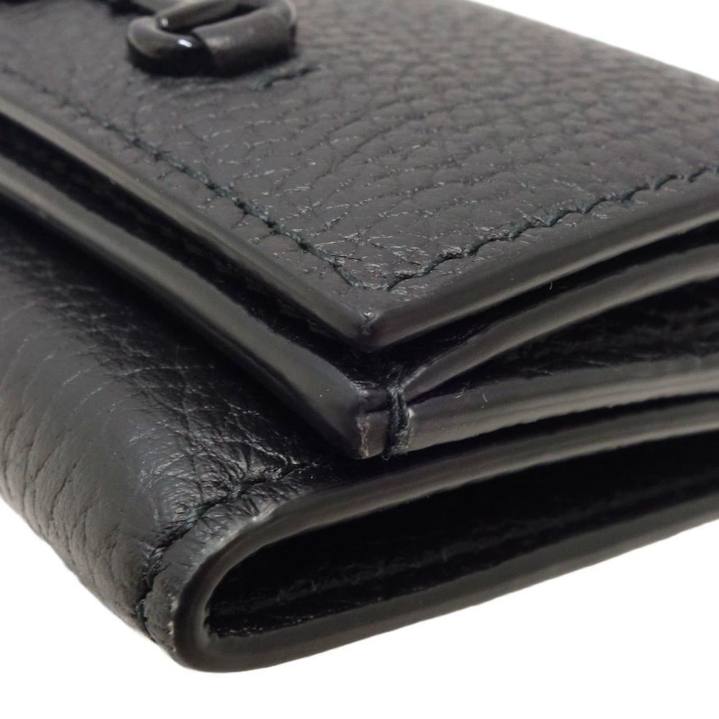 Gucci Black Leather Wallet (Tri-Fold)