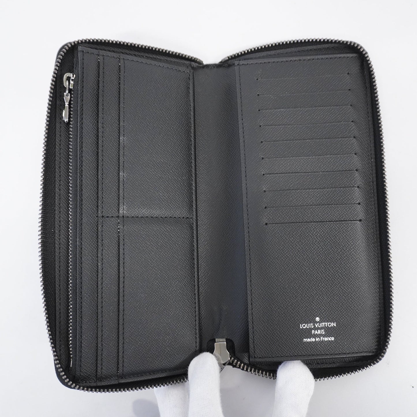 LOUIS VUITTONAuth  Monogram Eclipse Zippy Wallet Vertical M62295 Men's Wallet