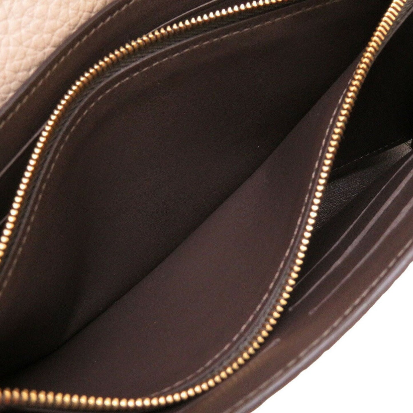 LOUIS VUITTON Portefeuil Capucines Taurillon Leather Galle M61249 IC Tag Long Wallet Beige