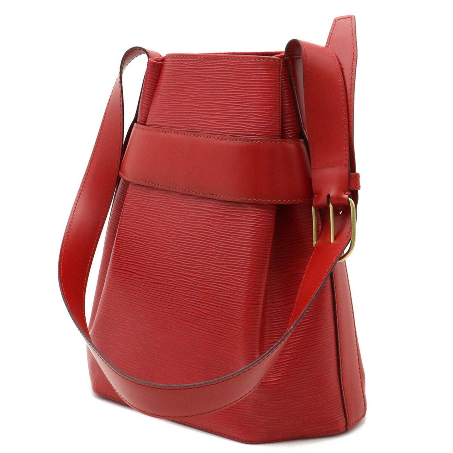 LOUIS VUITTON Epi Sac De Paul PM Shoulder Bag Castilian Red M80207