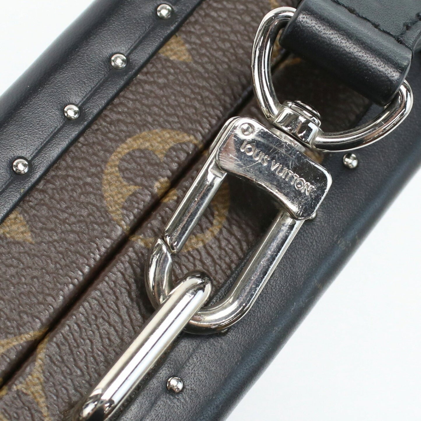 LOUIS VUITTON Trunk Monogram Macassar M20250 Clutch Bag PVC Men's