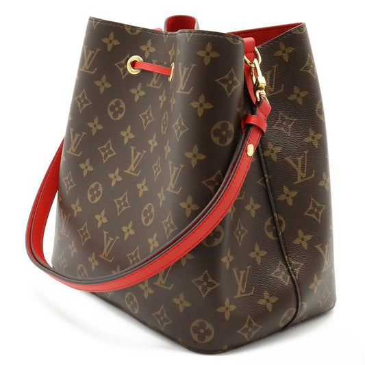 LOUIS VUITTON Monogram Neonoe Shoulder Bag Type Coquelicot Red M44021