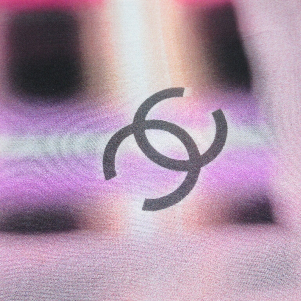 CHANEL Scarf Muffler/Scarf Silk Women's Black Pink